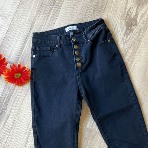 Between Us Dark Stretch Skinny Jean Leggings Jeggings Size 7 - Picture 3 of 7